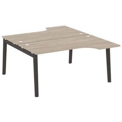 Onix Wood OW.D.SA-1 (Дуб аттик/Дуб темный) Рабочая станция, опоры - массив дерева