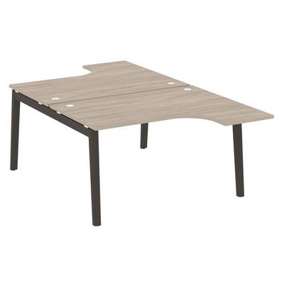 Onix Wood OW.D.SA-3 (Дуб аттик/Дуб темный) Рабочая станция, опоры - массив дерева