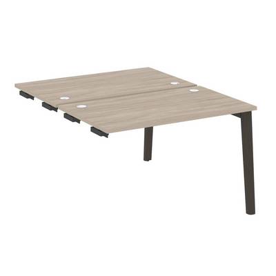 Onix Wood OW.D.SPR-2.7 (Дуб аттик/Дуб темный) Стол-приставка двойной  к опорным элементам, опоры - массив дерева