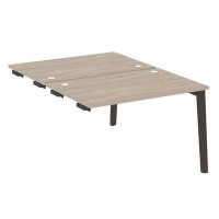 Onix Wood OW.D.SPR-2.8 (Дуб аттик/Дуб темный) Стол-приставка двойной  к опорным элементам, опоры - массив дерева