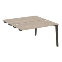 Onix Wood OW.D.SPR-3.7 (Дуб аттик/Дуб темный) Стол-приставка двойной  к опорным элементам, опоры - массив дерева