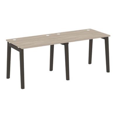 Onix Wood OW.RS-2.1.7 (Дуб аттик/Дуб темный) Рабочая станция, опоры - массив дерева