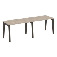 Onix Wood OW.RS-2.2.7 (Дуб аттик/Дуб темный) Рабочая станция, опоры - массив дерева