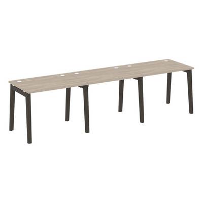 Onix Wood OW.RS-3.1.7 (Дуб аттик/Дуб темный) Рабочая станция, опоры - массив дерева