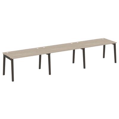 Onix Wood OW.RS-3.3.8 (Дуб аттик/Дуб темный) Рабочая станция, опоры - массив дерева