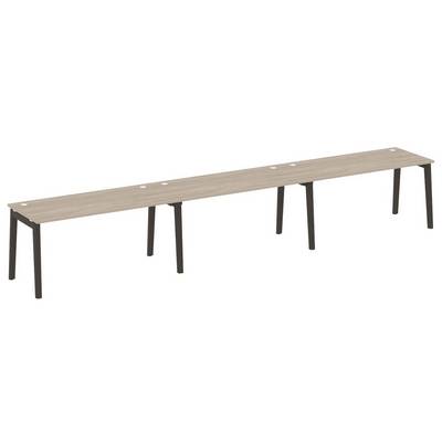 Onix Wood OW.RS-3.4.7 (Дуб аттик/Дуб темный) Рабочая станция, опоры - массив дерева