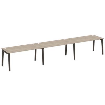 Onix Wood OW.RS-3.4.8 (Дуб аттик/Дуб темный) Рабочая станция, опоры - массив дерева