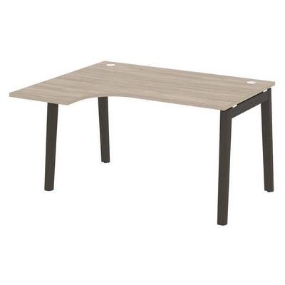 Onix Wood OW.SA-3L (Дуб аттик/Дуб темный) Стол эргономичный левый, опоры - массив дерева