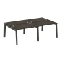 OW.D.RS-4.2.7 (Дуб Мали/Дуб темный) Рабочая станция, опоры - массив дерева