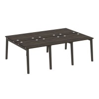 Onix Wood OW.D.RS-6.0.8 (Дуб Мали/Дуб темный) Рабочая станция, опоры - массив дерева