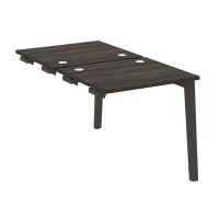 Onix Wood OW.D.SPR-0.7 (Дуб Мали/Дуб темный) Стол-приставка двойной  к опорным элементам, опоры - массив дерева
