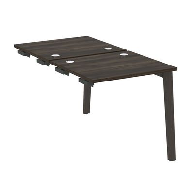 Onix Wood OW.D.SPR-0.7 (Дуб Мали/Дуб темный) Стол-приставка двойной  к опорным элементам, опоры - массив дерева