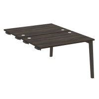 Onix Wood OW.D.SPR-2.8 (Дуб Мали/Дуб темный) Стол-приставка двойной  к опорным элементам, опоры - массив дерева