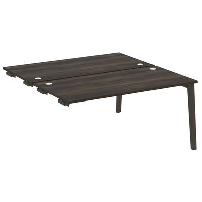 Onix Wood OW.D.SPR-4.8 (Дуб Мали/Дуб темный) Стол-приставка двойной  к опорным элементам, опоры - массив дерева