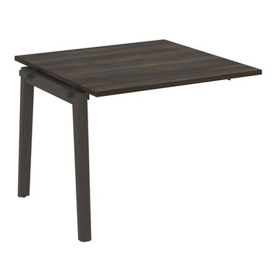 Onix Wood OW.NPRG-1 (Дуб Мали/Дуб темный) Проходной наборный элемент переговорного стола, опоры - массив дерева