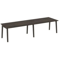 Onix Wood OW.PRG-2.4 (Дуб Мали/Дуб темный) Стол переговорный, 2 столешницы, опоры - массив дерева