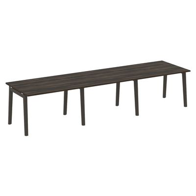 Onix Wood OW.PRG-3.2 (Дуб Мали/Дуб темный) Стол переговорный, 3 столешницы, опоры - массив дерева