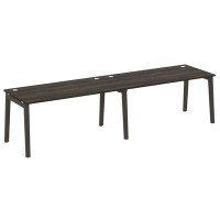 Onix Wood OW.RS-2.4.8 (Дуб Мали/Дуб темный) Рабочая станция, опоры - массив дерева