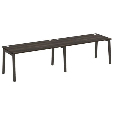 Onix Wood OW.RS-2.4.8 (Дуб Мали/Дуб темный) Рабочая станция, опоры - массив дерева