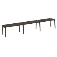 Onix Wood OW.RS-3.4.7 (Дуб Мали/Дуб темный) Рабочая станция, опоры - массив дерева