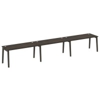 Onix Wood OW.RS-3.4.8 (Дуб Мали/Дуб темный) Рабочая станция, опоры - массив дерева