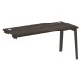 Onix Wood OW.SPR-4.7 (Дуб Мали/Дуб темный) Стол-приставка к опорным элементам, опоры - массив дерева