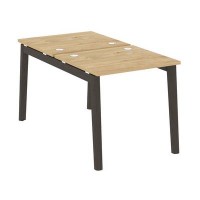 Onix Wood OW.D.RS-2.0.7 (Тиквуд светлый/Дуб темный) Рабочая станция, опоры - массив дерева