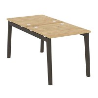 Onix Wood OW.D.RS-2.0.8 (Тиквуд светлый/Дуб темный) Рабочая станция, опоры - массив дерева