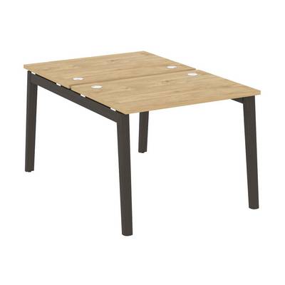 Onix Wood OW.D.RS-2.1.7 (Тиквуд светлый/Дуб темный) Рабочая станция, опоры - массив дерева