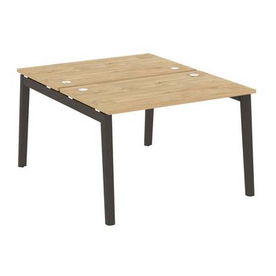 Onix Wood OW.D.RS-2.2.7 (Тиквуд светлый/Дуб темный) Рабочая станция, опоры - массив дерева