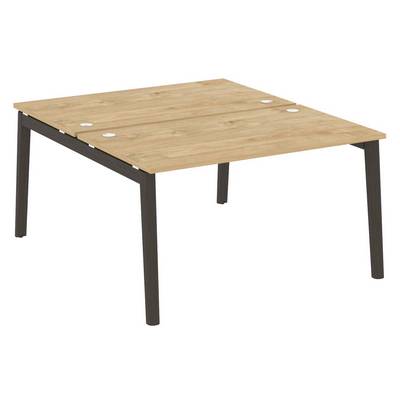 Onix Wood OW.D.RS-2.3.8 (Тиквуд светлый/Дуб темный) Рабочая станция, опоры - массив дерева