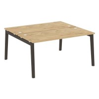 Onix Wood OW.D.RS-2.4.7 (Тиквуд светлый/Дуб темный) Рабочая станция, опоры - массив дерева