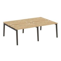 Onix Wood OW.D.RS-4.2.8 (Тиквуд светлый/Дуб темный) Рабочая станция, опоры - массив дерева