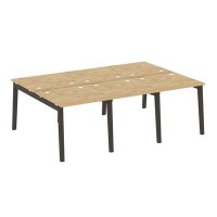 Onix Wood OW.D.RS-6.0.8 (Тиквуд светлый/Дуб темный) Рабочая станция, опоры - массив дерева