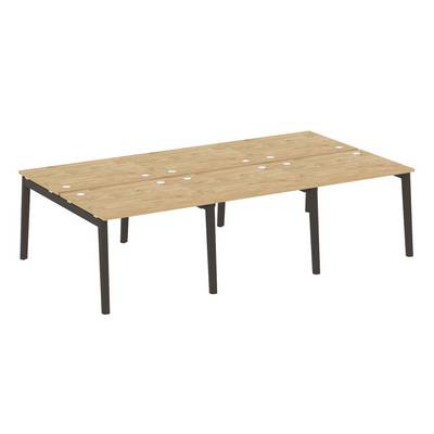 Onix Wood OW.D.RS-6.1.8 (Тиквуд светлый/Дуб темный) Рабочая станция, опоры - массив дерева