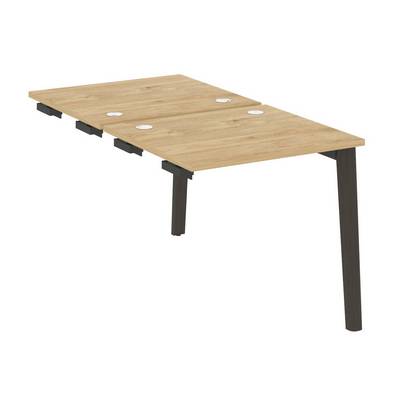 Onix Wood OW.D.SPR-0.7 (Тиквуд светлый/Дуб темный) Стол-приставка двойной  к опорным элементам, опоры - массив дерева