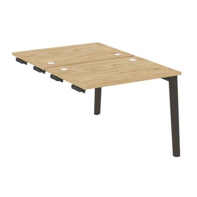 Onix Wood OW.D.SPR-1.7 (Тиквуд светлый/Дуб темный) Стол-приставка двойной  к опорным элементам, опоры - массив дерева