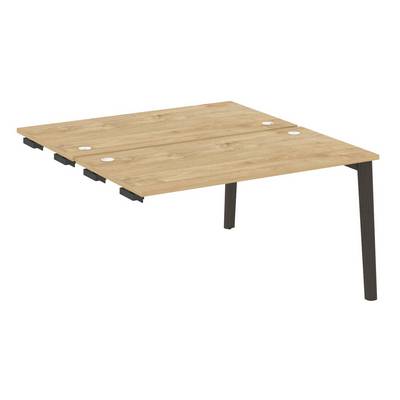 Onix Wood OW.D.SPR-3.7 (Тиквуд светлый/Дуб темный) Стол-приставка двойной  к опорным элементам, опоры - массив дерева