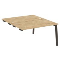 Onix Wood OW.D.SPR-3.8 (Тиквуд светлый/Дуб темный) Стол-приставка двойной  к опорным элементам, опоры - массив дерева