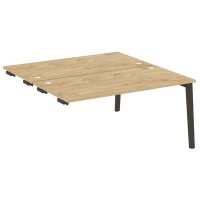 Onix Wood OW.D.SPR-4.8 (Тиквуд светлый/Дуб темный) Стол-приставка двойной  к опорным элементам, опоры - массив дерева