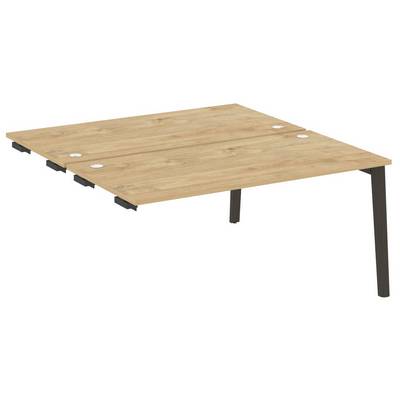 Onix Wood OW.D.SPR-4.8 (Тиквуд светлый/Дуб темный) Стол-приставка двойной  к опорным элементам, опоры - массив дерева