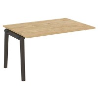 Onix Wood OW.NPRG-3 (Тиквуд светлый/Дуб темный) Проходной наборный элемент переговорного стола, опоры - массив дерева