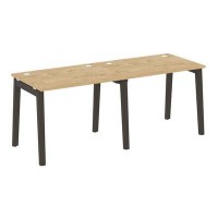 Onix Wood OW.RS-2.1.7 (Тиквуд светлый/Дуб темный) Рабочая станция, опоры - массив дерева