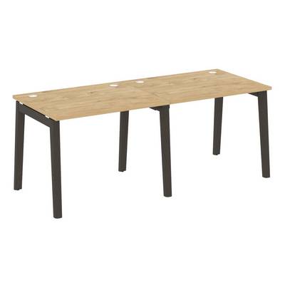 Onix Wood OW.RS-2.1.8 (Тиквуд светлый/Дуб темный) Рабочая станция, опоры - массив дерева