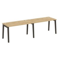 Onix Wood OW.RS-2.3.7 (Тиквуд светлый/Дуб темный) Рабочая станция, опоры - массив дерева