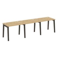 Onix Wood OW.RS-3.1.7 (Тиквуд светлый/Дуб темный) Рабочая станция, опоры - массив дерева