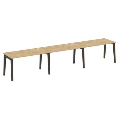 Onix Wood OW.RS-3.3.7 (Тиквуд светлый/Дуб темный) Рабочая станция, опоры - массив дерева