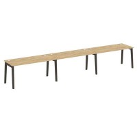 Onix Wood OW.RS-3.4.7 (Тиквуд светлый/Дуб темный) Рабочая станция, опоры - массив дерева