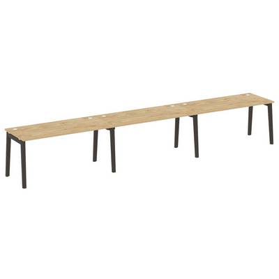 Onix Wood OW.RS-3.4.8 (Тиквуд светлый/Дуб темный) Рабочая станция, опоры - массив дерева