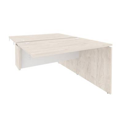 Onix O.D.SPR-2.8 (Денвер Светлый/Белый Бриллиант) Стол-приставка двойной к опорным элементам